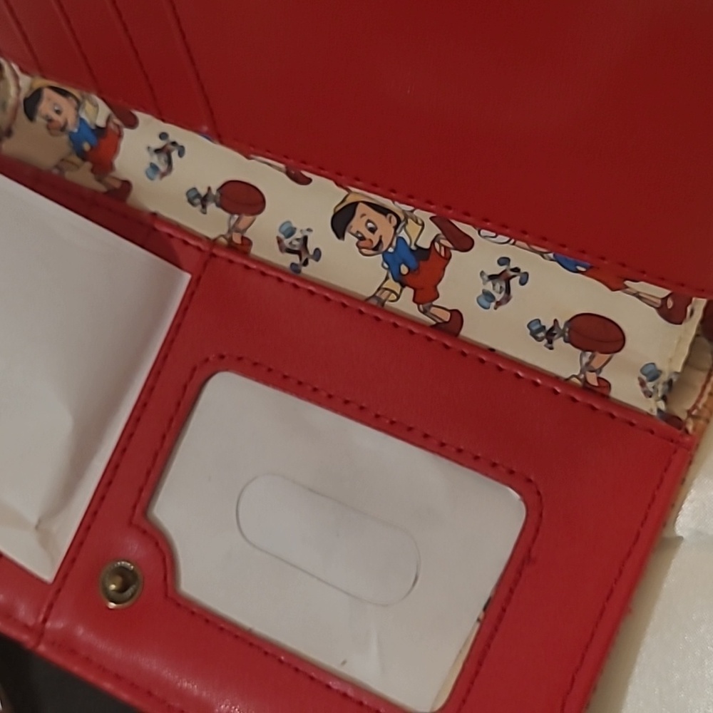 Loungefly Brown Pinochio Wallet with Vintage Metal Hardware - Picture 6 of 10